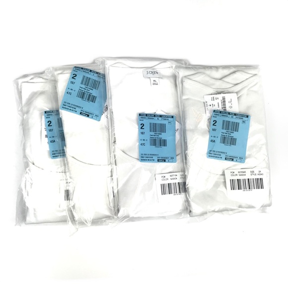 J. CREW Long Sleeve Fine Rib Ivory Scoopneck Tee - Picture 5 of 5